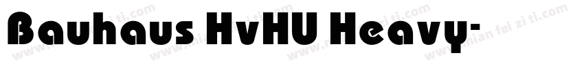 Bauhaus HvHU Heavy字体转换